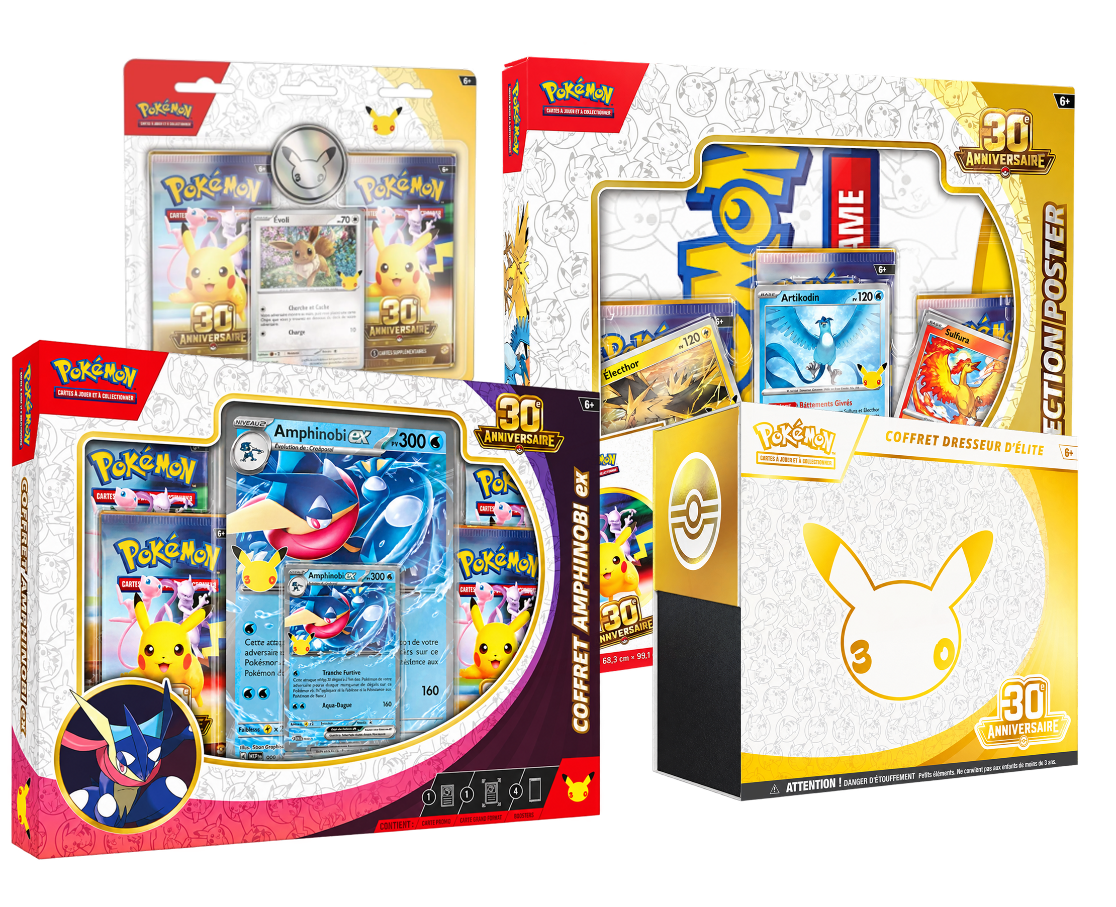 Coffrets de la collection du 30e anniversaire Pokémon