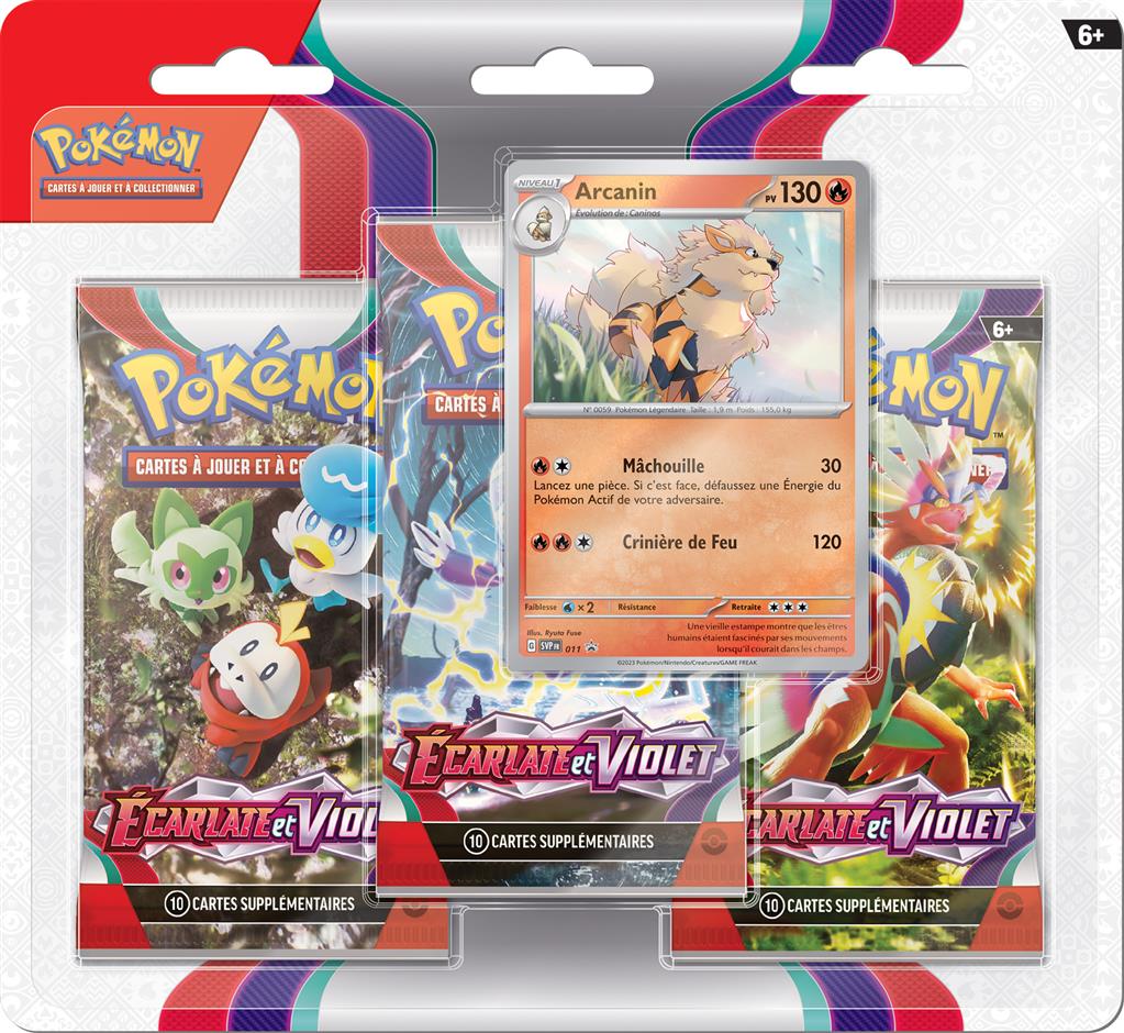 Tripack Pokémon Ecarlate Et Violet Reverse Toys