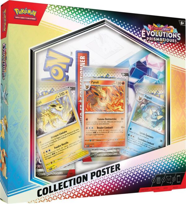 Coffret Pokémon Poster Evolutions Prismatiques EV 8.5