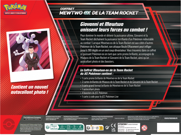 coffret mewtwo ex team rocket